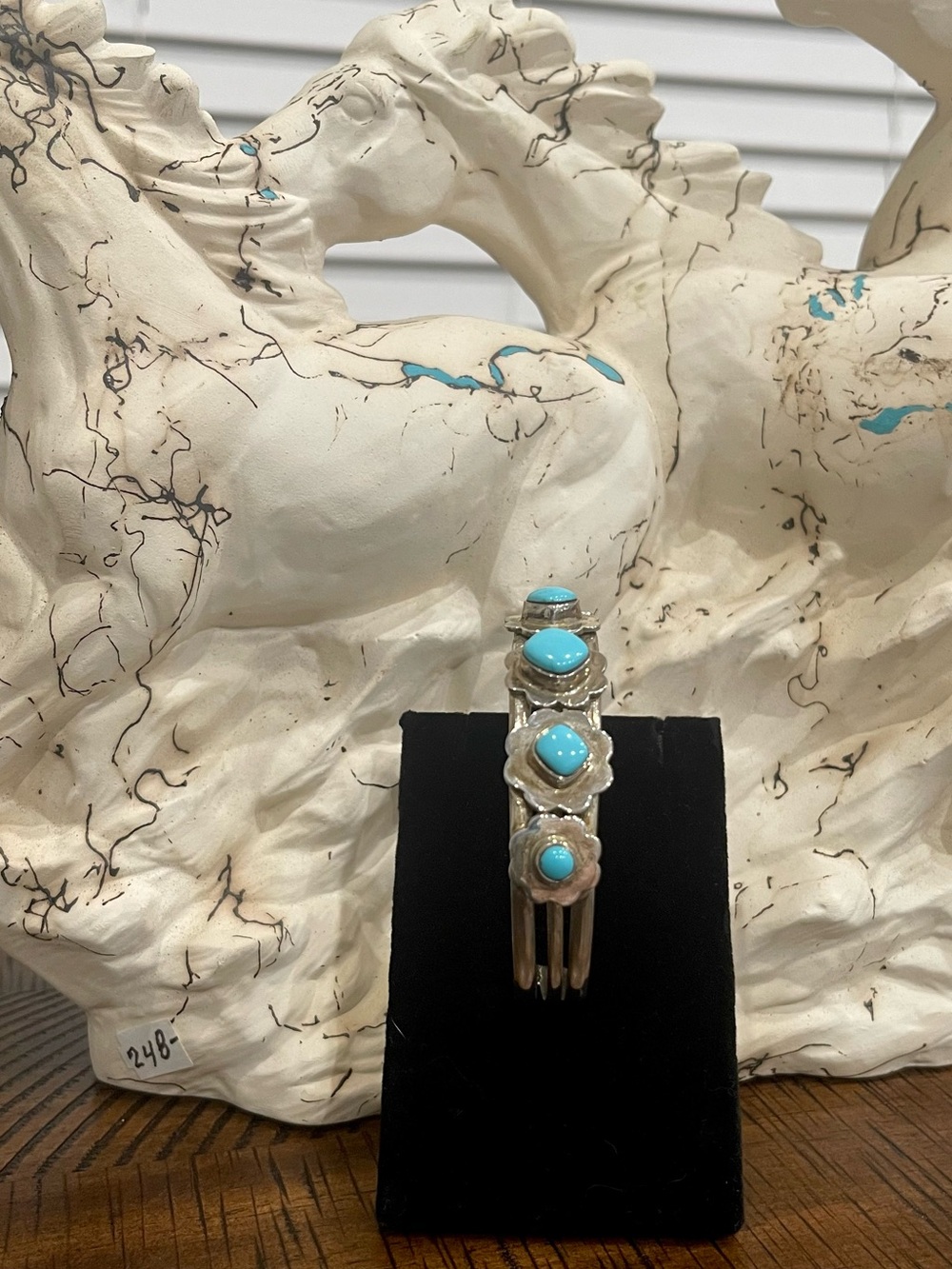 Turquoise Sleeping Beauty Sterling Silver Cuff Bracelet
